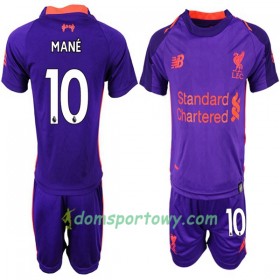 Koszulka Liverpool Mane 10 Dziecięcy Wyjazdowe Koszulki Piłkarskie 2018-2019 Krótki Rękaw